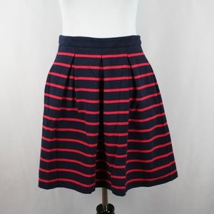 Boden Striped Lexington Pleated Knit Skirt